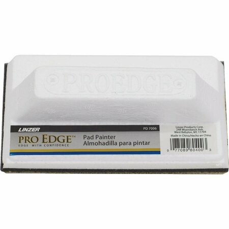 LINZER Linzer Pro Edge 3 In. x 6 In. Foam Handle Pad Painter PD 7006